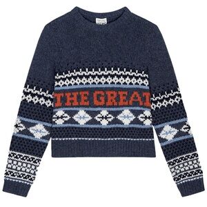 The Great Outdoors The Classic Crew Sweater - Women's S Lambswool Mix Fair Isle
